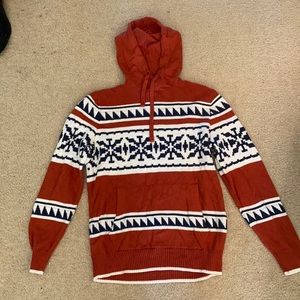 Fancy winter sweater, burnt orange